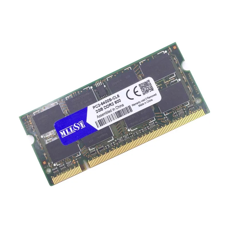 MLLSE 1 Гб 2 ГБ 4 ГБ DDR2 667 800 667 МГц 800 МГц PC2-5300 PC2-6400 1g 2g sodimm so-dimm sdram память Ram Memoria для ноутбука