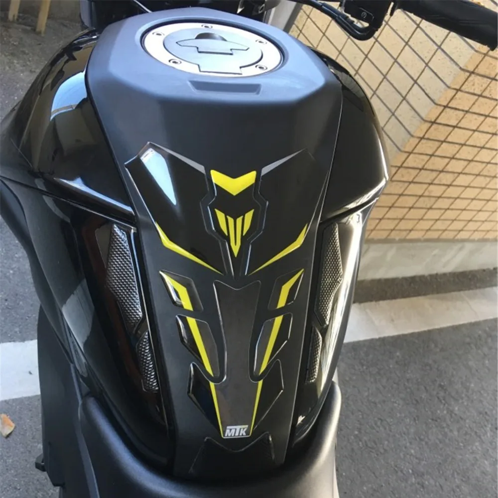 Мотоцикл мото для Yamaha MT10 MT-10 MT09 MT07 FZ09 MT25 газа Кепки поднял топливный бак Pad светоотражающие наклейки с эмблемами защиты