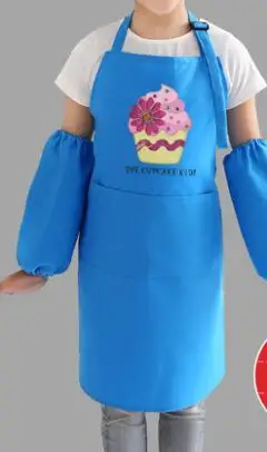 Мультяшный милый детский фартук, детский игровой домик, Кухонный Фартук для мальчиков и девочек, художественный фартук для приготовления пищи - Цвет: only apron
