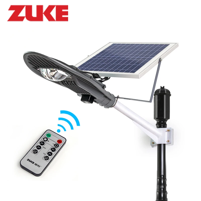 16w Remote Control Solar Powered Panel LED Street Light Outdoor Timer