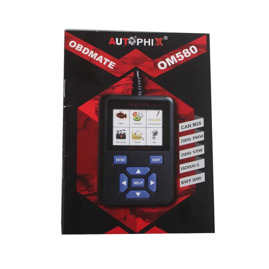 AUTOPHIX OBDMATE OM580 OBDII считыватель кода EOBD OBDMATE OM580 сканер кода