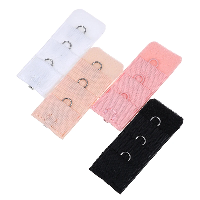 Ladies 3 Rows 2 Hooks Or 1 Rows Nylon Clasp Extension Elastic On Strap