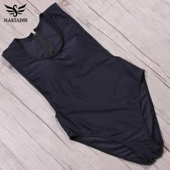 

NAKIAEOI 2019 Sexy One Piece Swimsuit Women Swimwear Bodysuit Swimsuits Summer Beachwear Bathing Suits Zipper Monokini Swimsuit