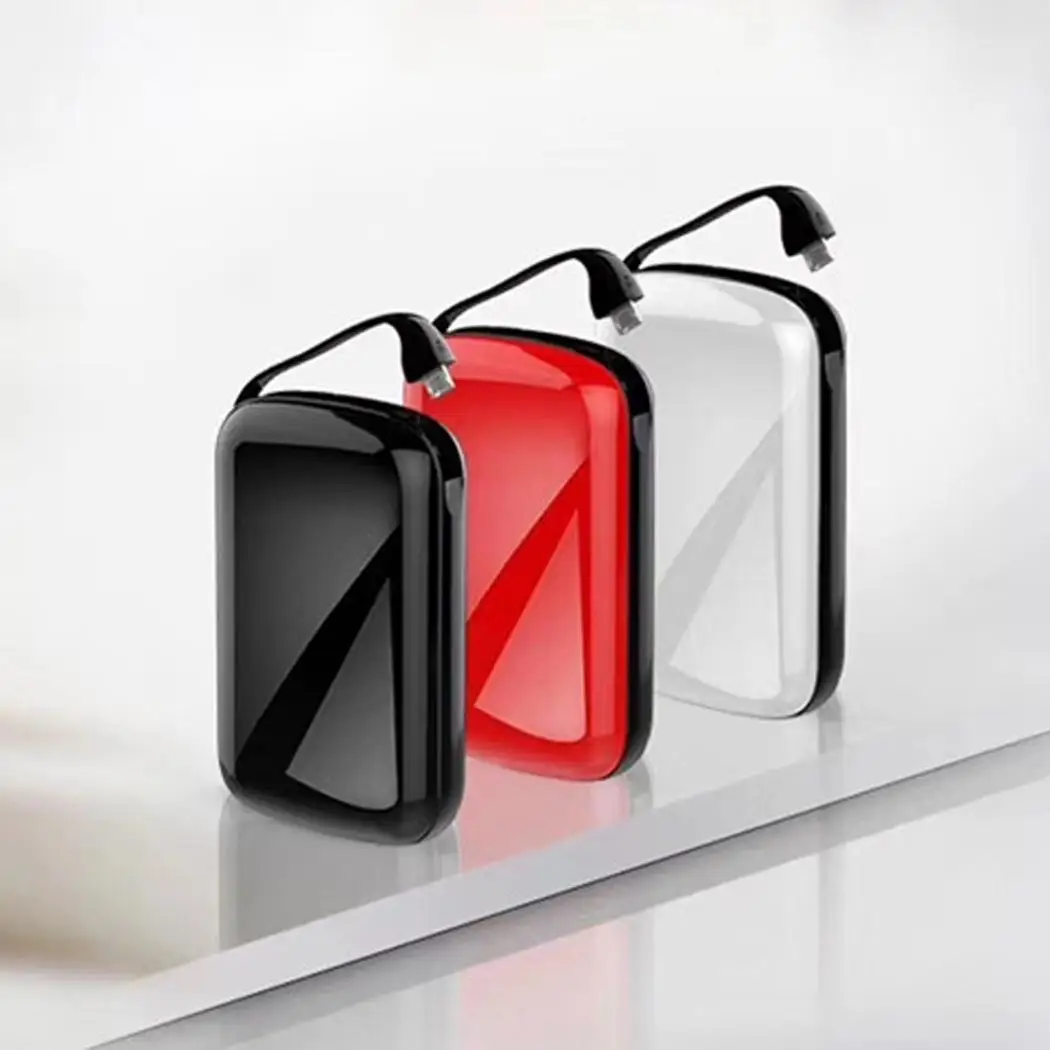

Mini Power Bank Case Portable Digital Display DIY Power Bank Case Kit With Cable External Battery Shell Battery Charger Housing