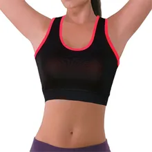 Женщины Леди Спорт Бесшовные Racerback Бюстгальтеры Фитнес Yoga Тренажерный Зал Стретч Тренировки Майка Жилет Спорт Бюстгальтеры Новый