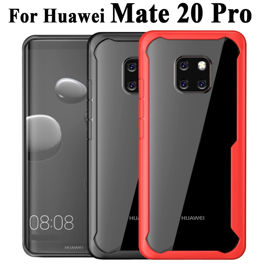

case on the for huawei mate 20 pro phone cover clear mate20 mate20pro matte 20pro hauwei protective mat bumper coque slim