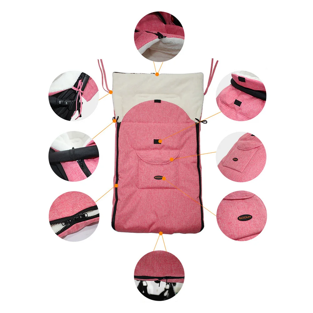 Детский спальный мешок, аксессуары для коляски, теплая муфта для ног для новорожденных, Детские ветрозащитные спальные мешки, универсальный ветрозащитный мешок для коляски