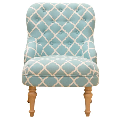 Американский стиль, одноместный диван, стул, спальня, балкон, кафе, повседневный простой европейский стиль, маленький скандинавский диван, стул - Цвет: sky blue lattice