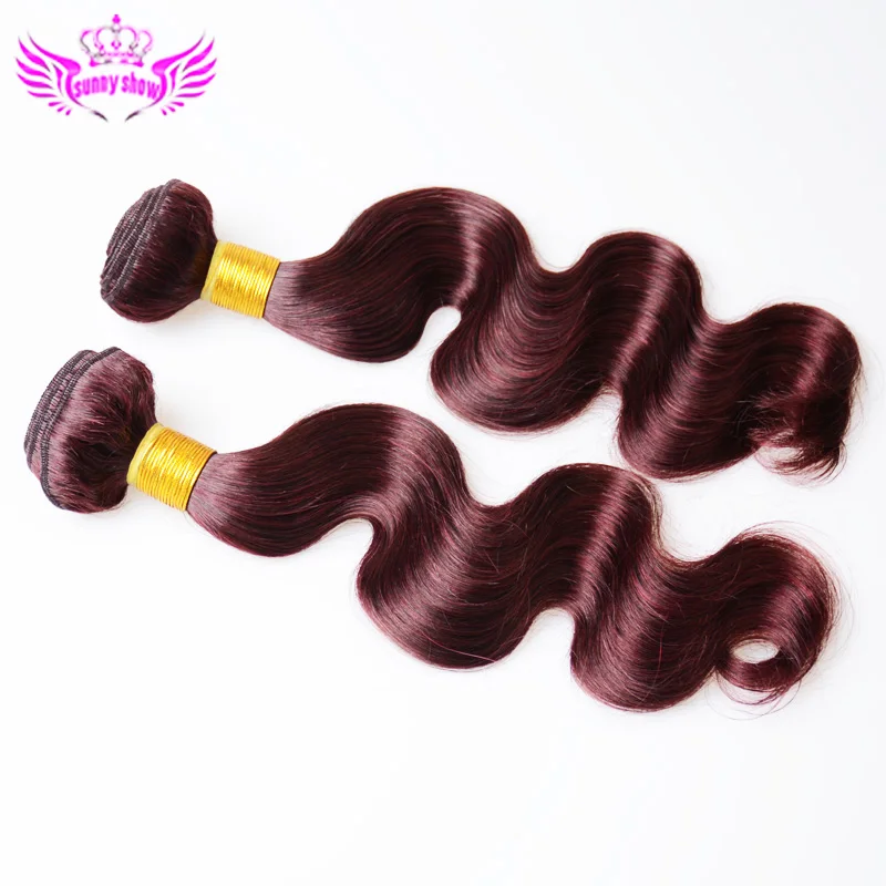 

Factory Outlet sale 7A Brazilian Virgin Hair Body Wave Wine red Brazilian Hair Weave Bundles Cheap Burgundy Human Hair Extension