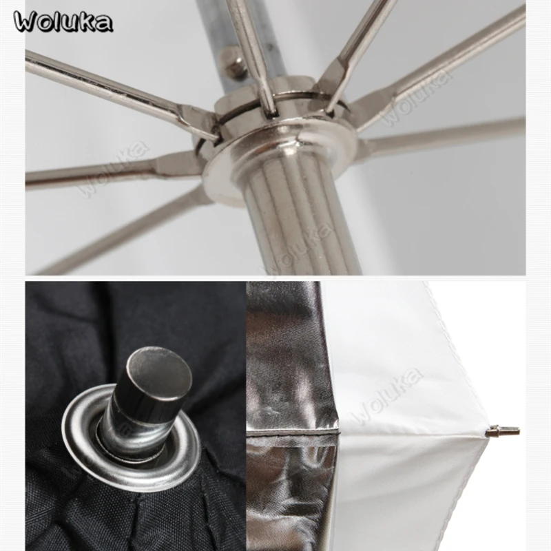 4" двухслойный зонт для фотостудии отражающий мягкий белый зонт для фотосъемки цельная ручка с жесткими ребрами CD50 T10