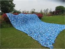 8M*10M blue camouflage netting jungle camo netting for sun shelter theme party decoration bar decoration balcony tent camping