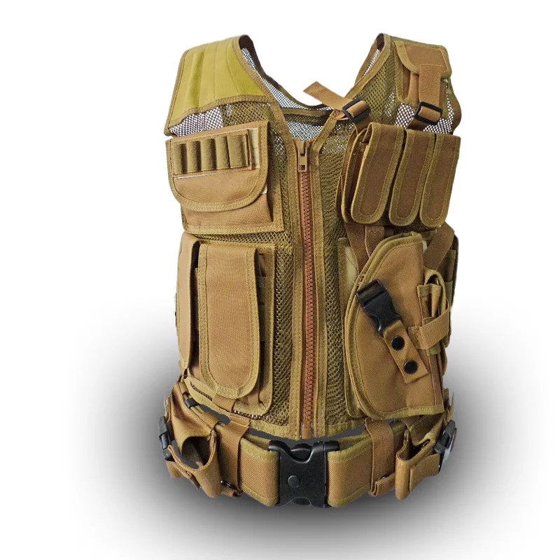 

Multifunction summer breathable mesh vest CS field protective equipment