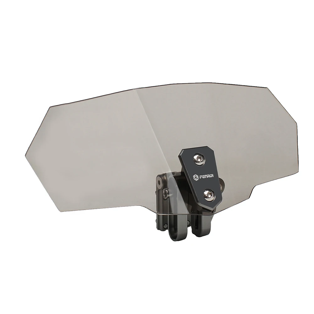 WD01-GRAY Лобовое стекло мотоцикла обтекатель ветра для nmax yamaha fz1 honda shadow cb400 f800gs xmax 300 kawasaki er6n cbr650f suzuki sv 650 - Цвет: WD01-GRAY