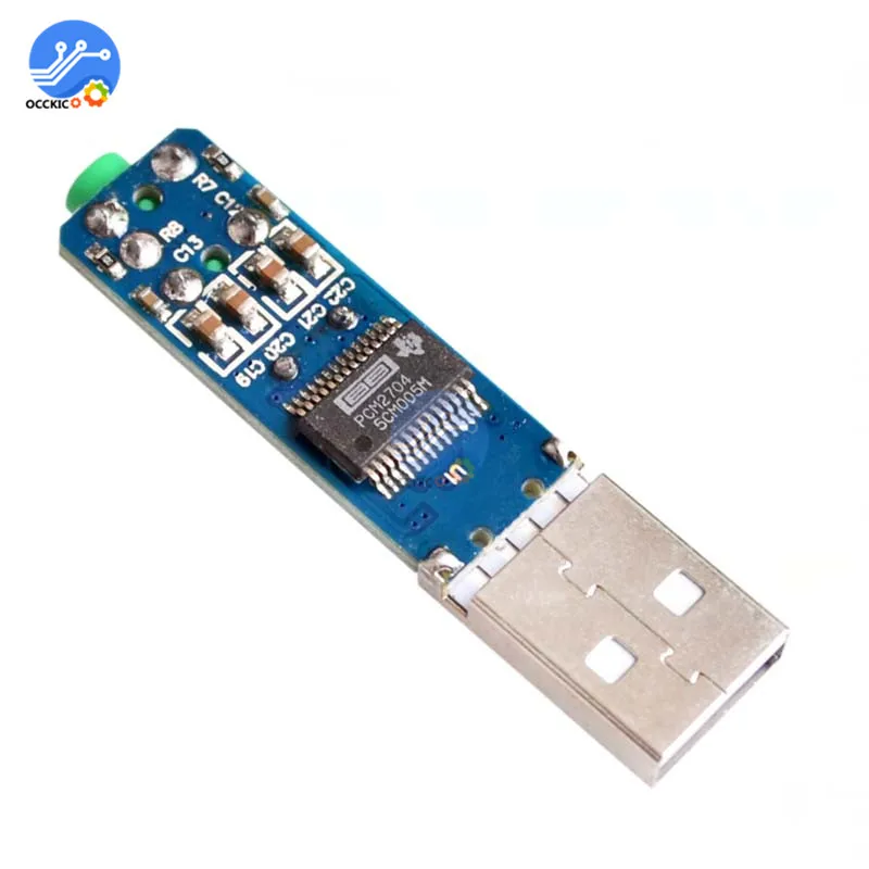 USB PCM2704 Аудио Звуковая карта DAC декодер модуль 5 в HIFI динамик звуковая плата для Arduino Raspberry Pi 16 бит