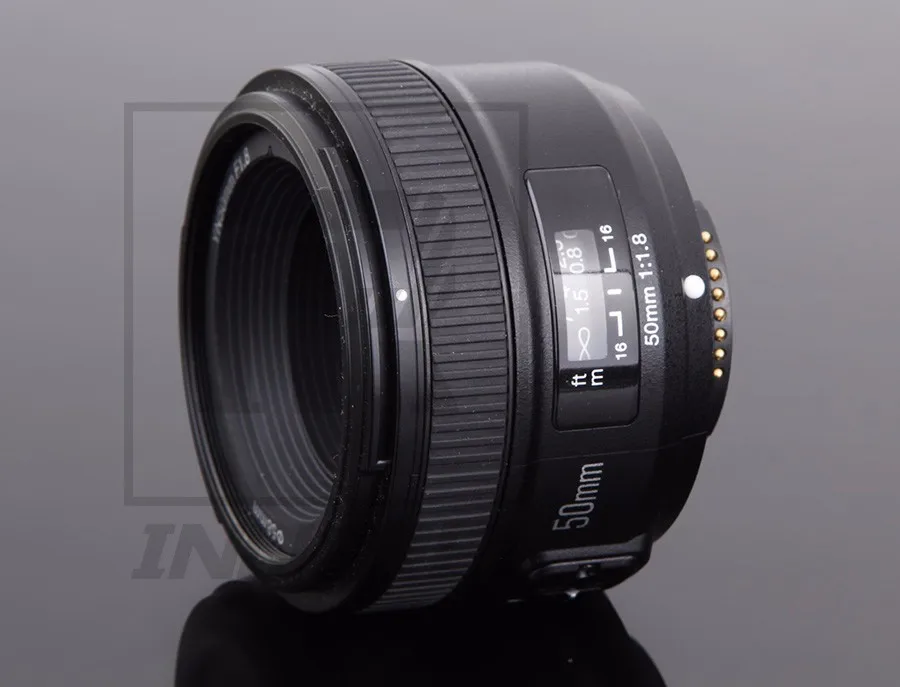 Объектив камеры YONGNUO YN50mm F1.8 MF YN 50 мм f/1,8 AF объектив YN50 апертура Автофокус для NIKON D5300 D5200 D750 D500 DSLR камера s