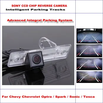 

Dynamic Rearview Camera For Chevy Chevrolet Optra Spark Sonic Tosca HD 860 * 576 Parking Intelligentized Trajectory Guideline