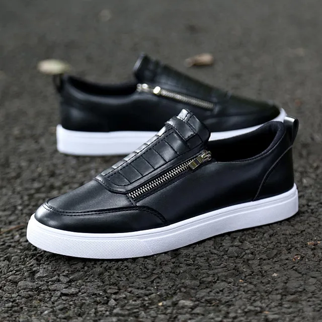 men's casual shoes with zipper