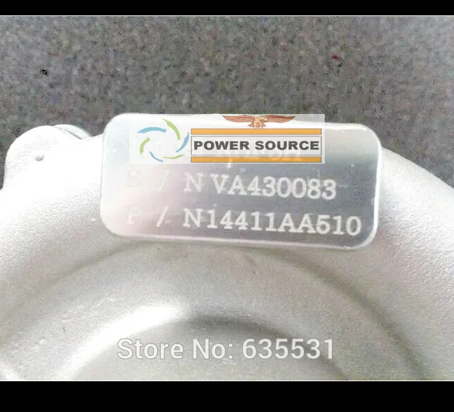 RHF5H VF40 VB430083 14411-AA510 14411AA511 14411AA510 14411aaa51a турбо для SUBARU Legacy-GT Outback-XT 2005-09 2.5L