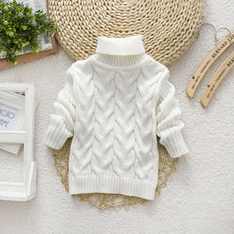Осенне-зимний детский свитер, повседневные хлопковые плотные топы с длинными рукавами, теплая одежда для маленьких девочек - Цвет: picturecolor