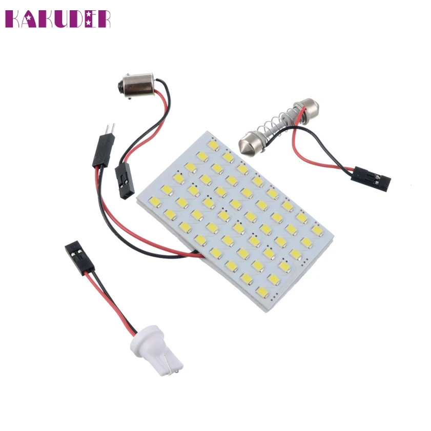 Buy High Quality 12V Panel 3528 48SMD Car Interior LED White Map Dome Light