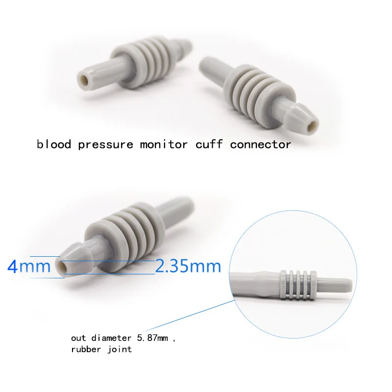 Резиновый коннектор манжеты для монитора артериального давления 4 мм или 5 мм тонометр для тонометра