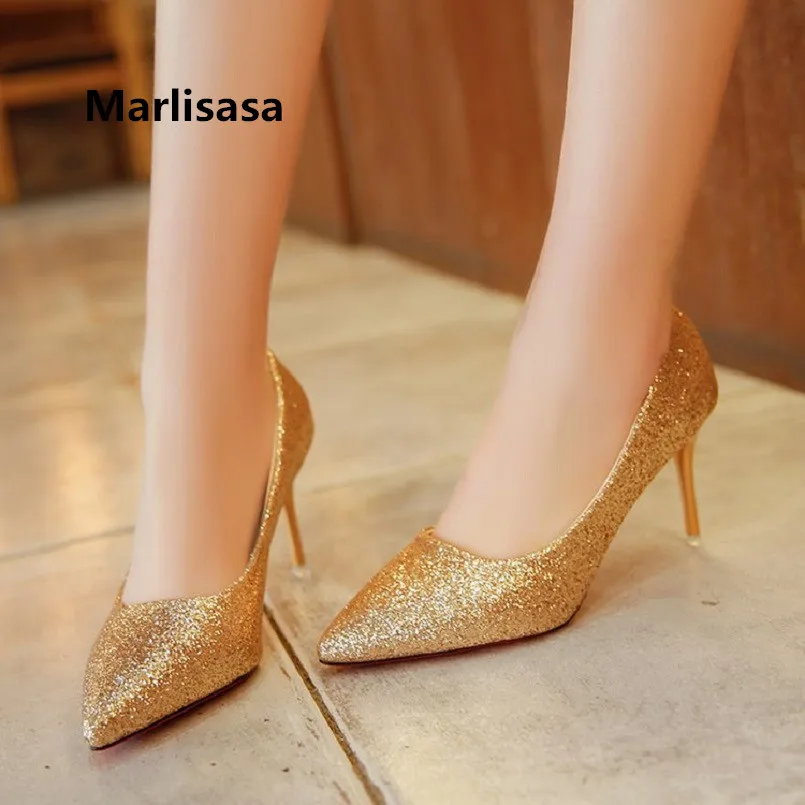 golden heels for wedding