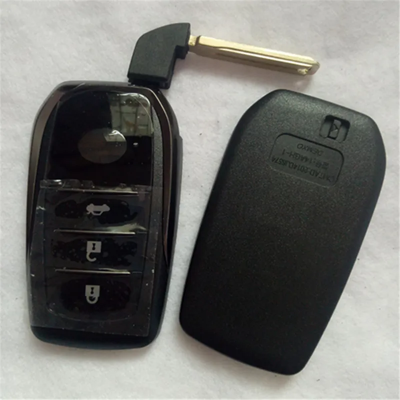 

DAKATU Replacement New Smart Remote Key Shell Case Fob 3 Button for Toyota Highlander Land Cruiser + Uncut Blade