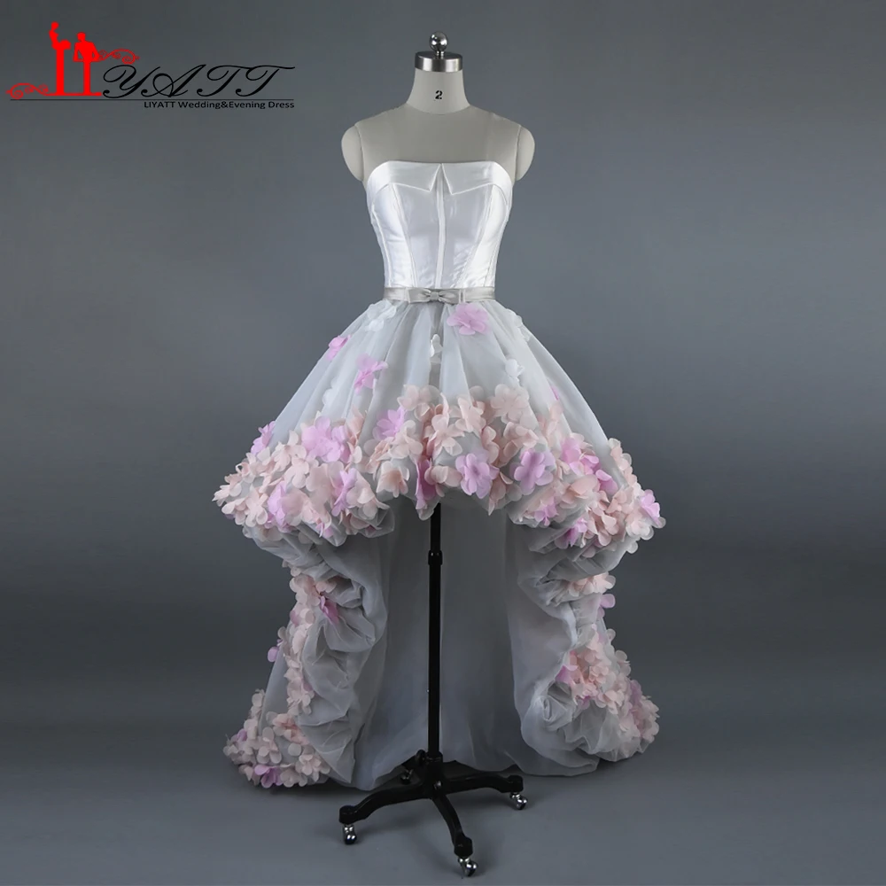 2017 Real Photo Mult Color 3D Handmade Flowers Hi Low Amazing Cheap