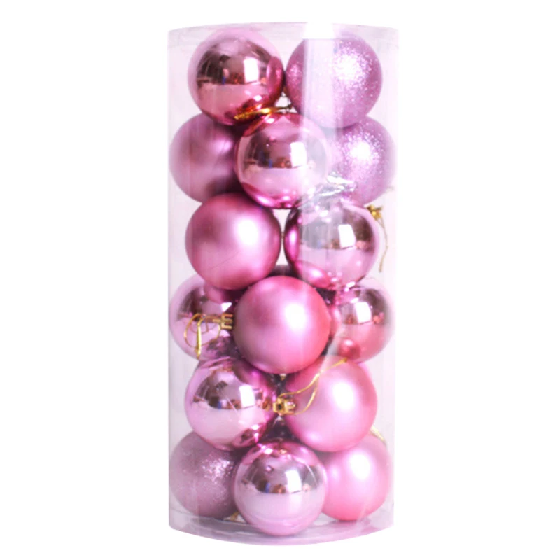 

SDFC-24pcs Xmas Decorative 6cm New Year Christmas Tree Decorations Christmas Balls for Home Decor