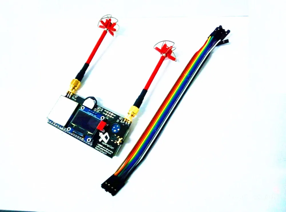 

H5.8GHz FPV 4 Leaf Clover AV Transmission Antenna / RX5808 5.8G 40CH Diversity FPV Receiver with OLED Display for FPV Racer Quad