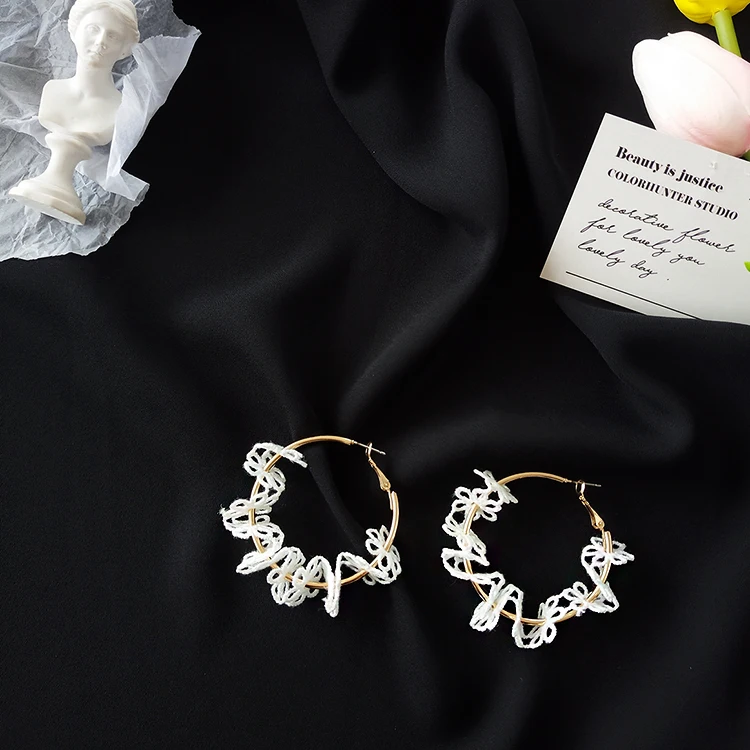 

Big circle exaggerated style of new women's fashion popular circle earrings