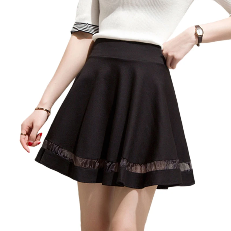cortas 2017 Otoño Invierno de Encaje Negro de Malla Plisada Falda Corta Para Las Mujeres Estudiantes Uniformes Faldas de la Muchacha Alta calidad|short skirt women|pleated skirtshort skirt - AliExpress