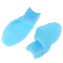 1 para żel silikonowy korektor dźwiękowy Big Toe separatory prostownica rozrzutnik narzędzie pielęgnacja stóp palucha koślawego Pro masażysta