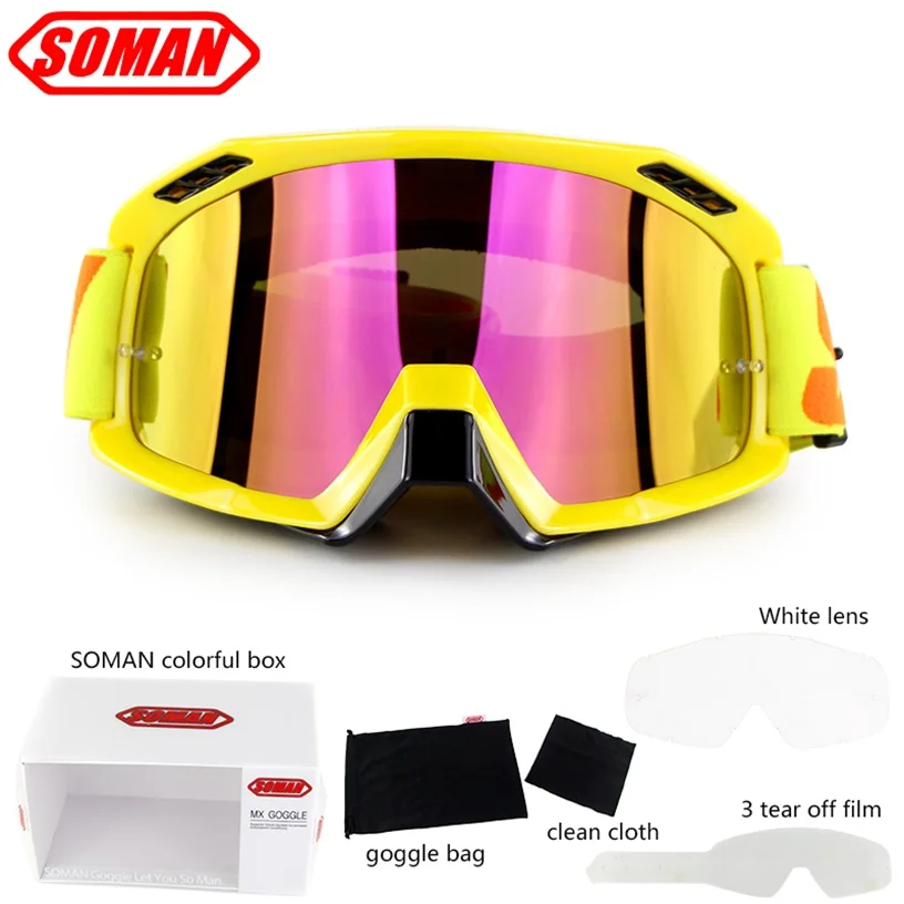 2018 Motorcycle Racing Goggle Motocross Glasses Dirt Bike Helmet
