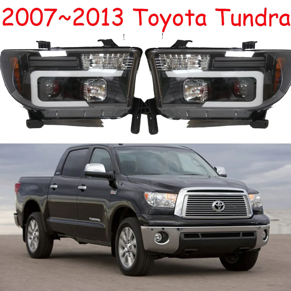 2 шт бампер лампа для Tundra фары 2007~ 2013, автомобильные аксессуары, фара DRL Биксеноновые Противотуманные фары Tundra задний фонарь