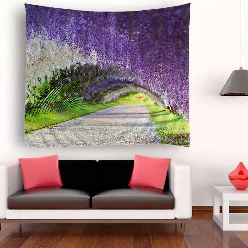 

Wall Mandala Flowers Printed Polyester Macrame Wall Hanging Tapestry Boho Decor Wall Tapestry Carpet Home Decoration Accessories