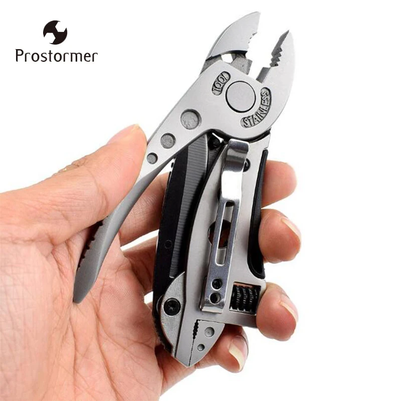 

Prostormer Multitool Pliers Portable Folding Knife Screwdriver Set Kit Adjustable wrench Hand Tool For Outdoor Travel