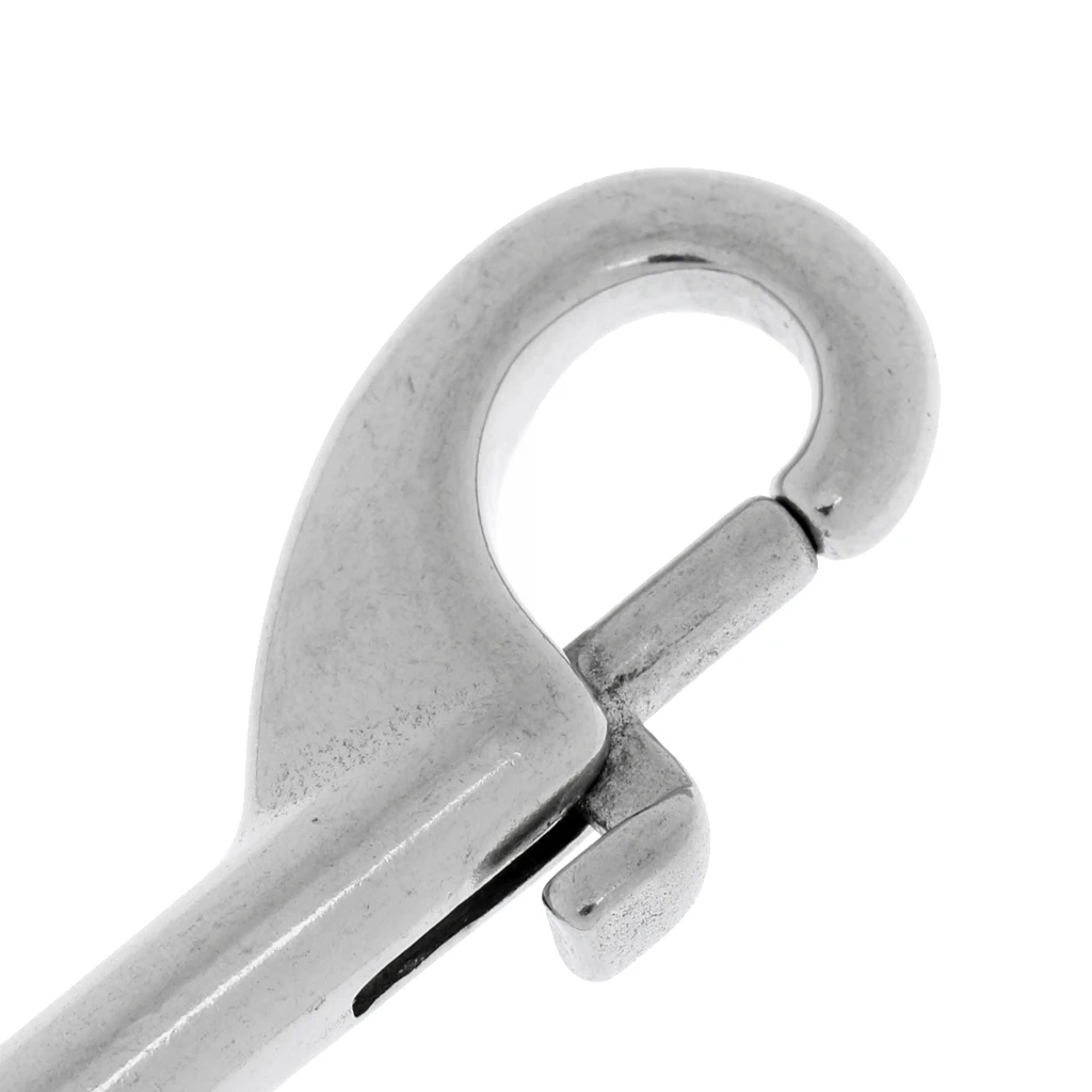 1 Pcs 316 Stainless Steel Square Eye Swivel Bolt Snap Hook Diving Clip Marine Boat Accessories Tools  Silver 3 Sizes