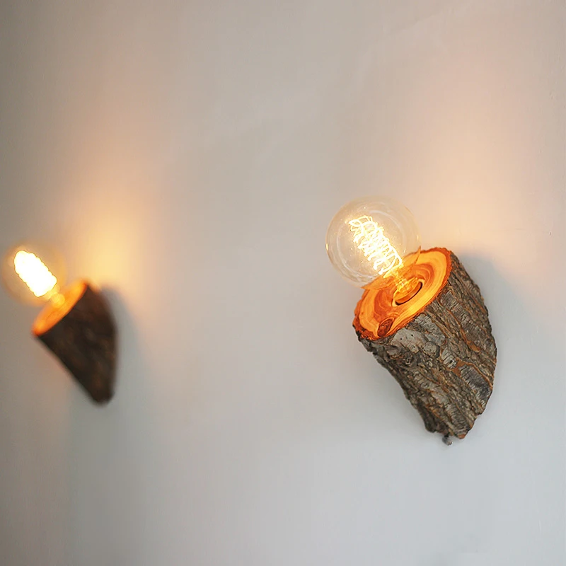 natural wood wall lamp led bathroom wall light vintage ... natural wood wall lamp led bathroom wall light vintage ... on Wood Wall Sconces Decorative Lighting id=27334