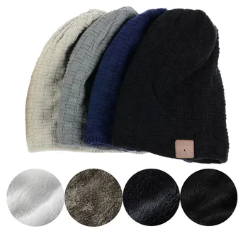

Bluetooth Beanie Wireless Headset Beanie Hat Built-in HD Stereo Speakers & Microphone Rechargeable USB Winter Fitness Outdoor
