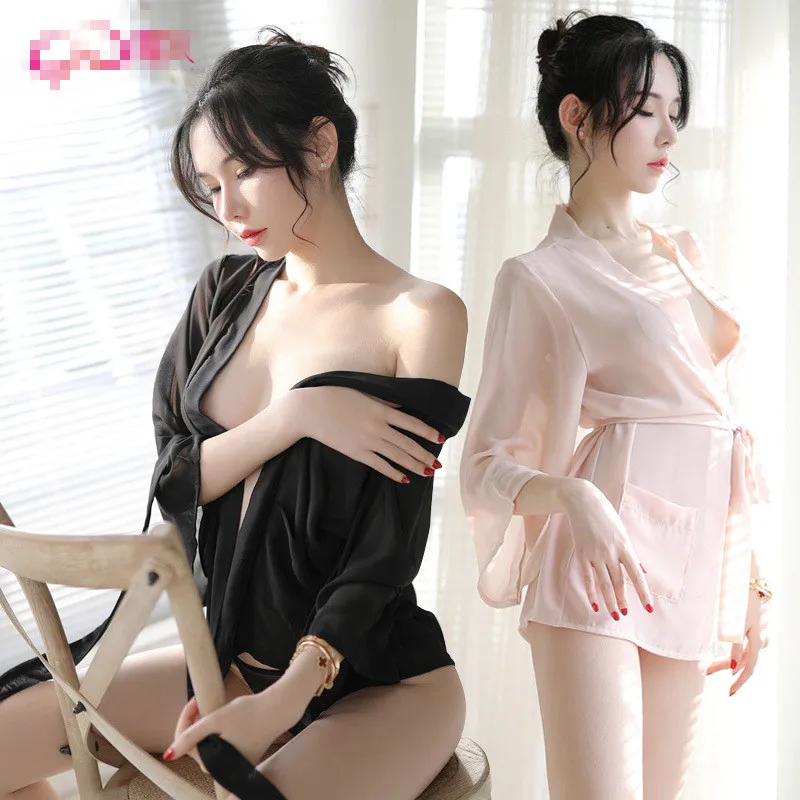 

Sexy Ever Store Ladies Sexy Chiffon See-through Wholesale Robe