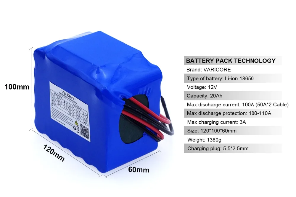 12 V 20000 mAh 18650 литиевая батарея газоразрядные лампы МИНДЕР 20A 240W лампа Батарея пакет с печатной платы+ 12,6 V полимерная Батарея заряжать ipad