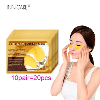 

10Pairs= 20Pcs Gold Collagen Eye Mask Face Care Anti Aging Eye Bags Dark Circles Moisturizing Skin Care