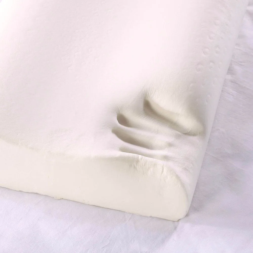 Látex de Espuma de Memória Cuidados de Saúde Roupa de Cama Modernplain Tingido Tecido Ortopédicos Lenta Recuperação Travesseiro Pescoço Cervical Rosa Azul Branca 6 Travesseiro