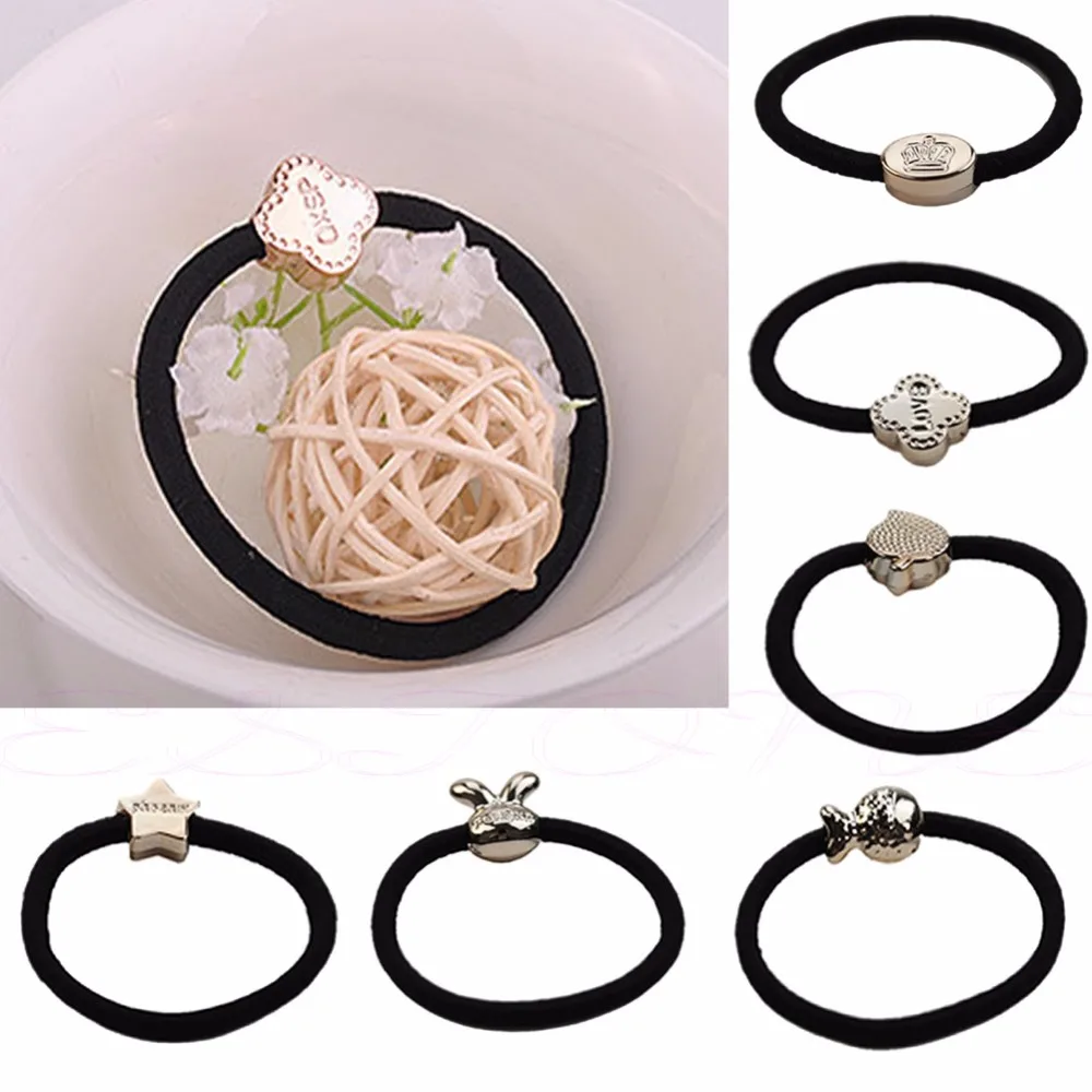 10 Lots Womens PonyTail Elastic Hair Band Tie Rope Rubber Ring Ponytail