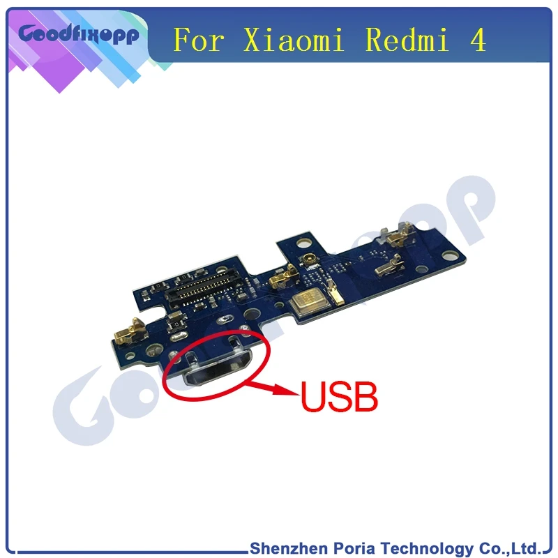 XM0028 For Xiaomi Redmi 4 Micro USB Charging Charger Port Dock Connector Flex Cable With Microphone Board Module(4)