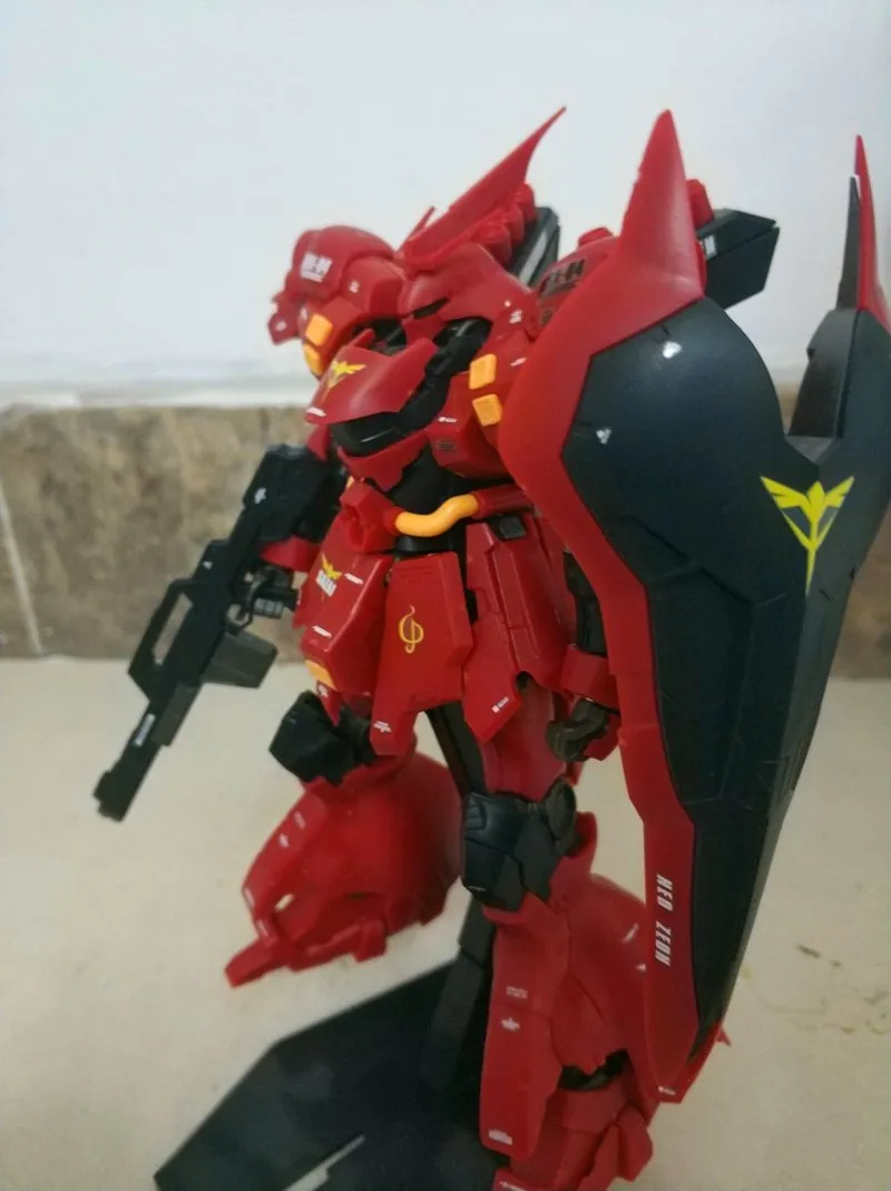 Anime Gaogao 13cm HG 1/144 MSN-04 Sazabi Evo model G002 hot kids toy action figures assembled In Boxed