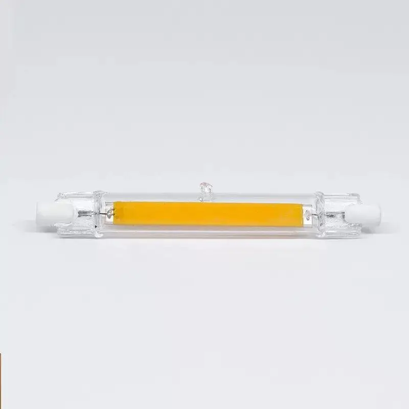 LumiParty мини Диммируемый стеклянный R7S светодиодный светильник 5 Вт 78 мм/10 Вт 118 мм COB лампа замена галогенной лампы - Испускаемый цвет: Warm White