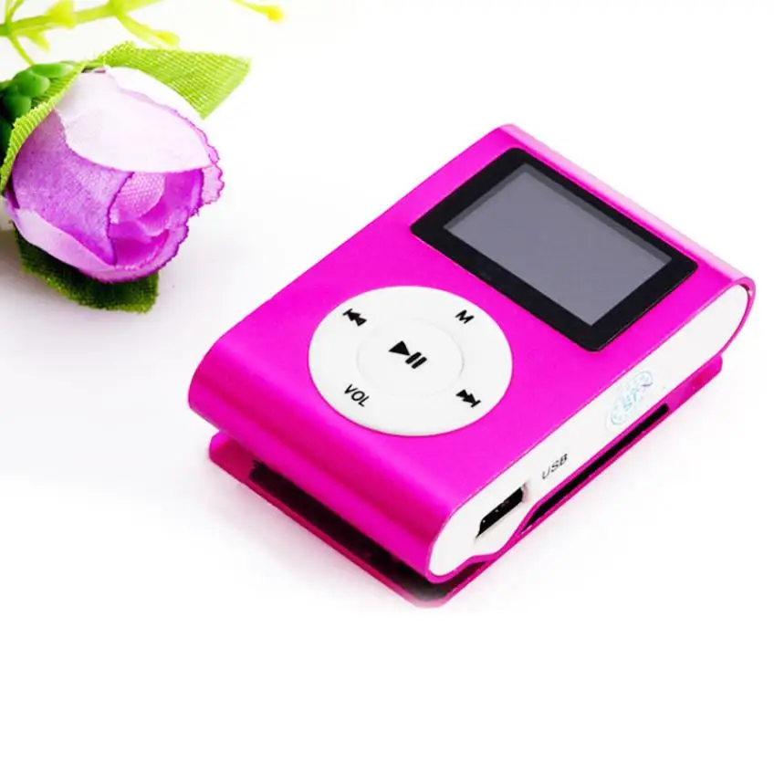 MP3 плеер мини USB Клип ЖК экран Поддержка 32 ГБ Micro SD TF карта Спорт Прямая поставка Mar
