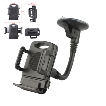 

100PCS/Lot Universal Long Arm Car Mobile Phone Holder Windshield Mount Bracket Stand Support Samrtphone/ GPS MP4